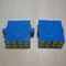 Blue color ROHS Quadplex LC / UPC with shutter fiber optic cable adapter