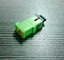 Green color SC / APC Simplex optic fiber adapter Low insertion loss