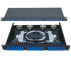 ST adapter face plate 24 fibers Rack-Mounted Fiber Optic Terminal Box black cold-rolling steel sheet