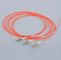 ISO RoHS Orange color Low insterion loss and high return loss 3m SC MM Fiber Optic Pigtail