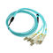 Multimode Simplex 8,12,24 Cores MPO To LC Or SC Jumper Cable Fiber Optic Assembly Cable