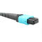 Multimode Fiber Optical Cable MSFP to MPO / MTP Duplex 10Gb With High Density