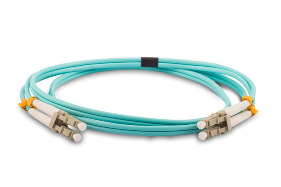 OM3 Aqua LC Duplex coneector Fiber Optic Patch Cords