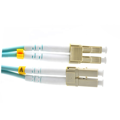 OM3 Aqua LC Duplex coneector Fiber Optic Patch Cords