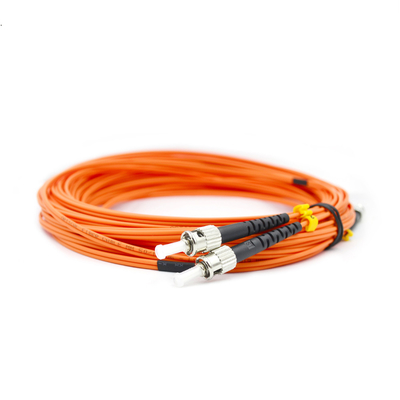 Orange 2.0mm Multimode Duplex LSZH Sc To St Fiber Patch Cable