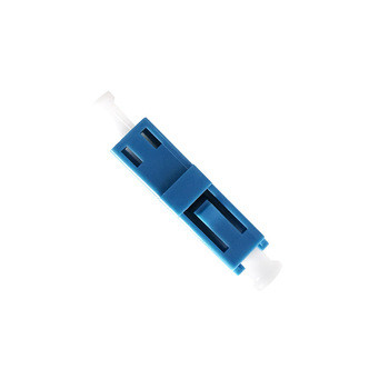 Blue Simplex Plastic Flangeless Lc Fiber Optic Adapter