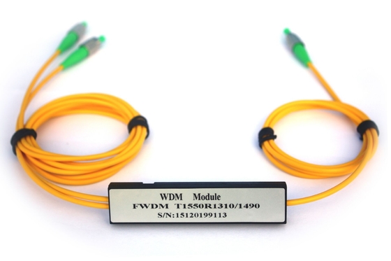 Mini FWDM Device 3 Ports Filter 250um WDM CWDM DWDM