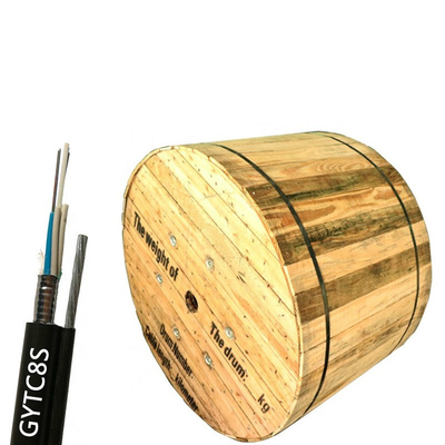 36 Fiber Waterproof PE Jacket GYTC8S Optical Wire Cable