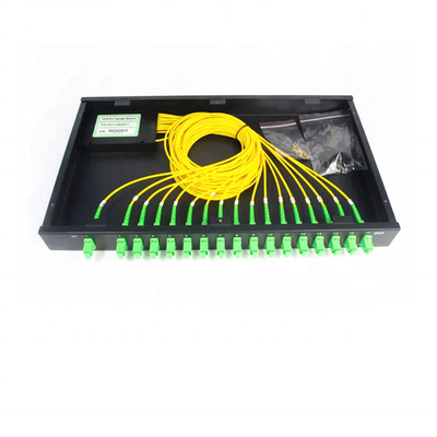 Fixed Rack Mounted 1U 1X32 PLC Splitter FTTH Patch panel