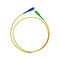 SX SM 0.9mm Fiber Optic Patch Cord , Telecom Grade SC / APC to SC / UPC LSZH Cable