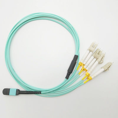 3M Duplex OM3 MPO To 8xLC Fiber Optical Patch Cord 50/125