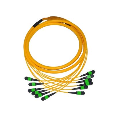 SM MTP MPO 40G 100G Fiber Optical Patch Cord 72 144 Core 30M