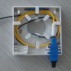 CY / FB - 002A 86 * 86 * 23mm Fiber Optic Terminal Box suitable for 2 pcs SC adapters