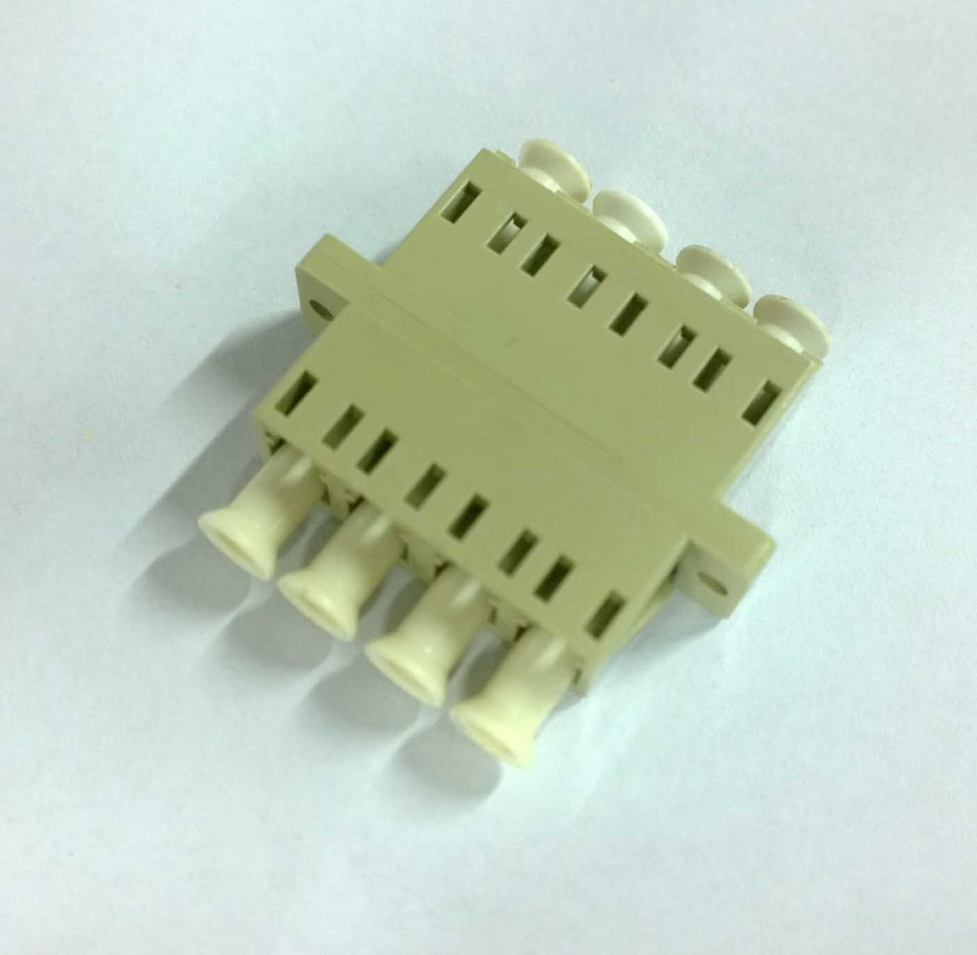 Quadruple Type Lc Upc Multi Mode Fiber Optic Coupler Beige Or Aqua