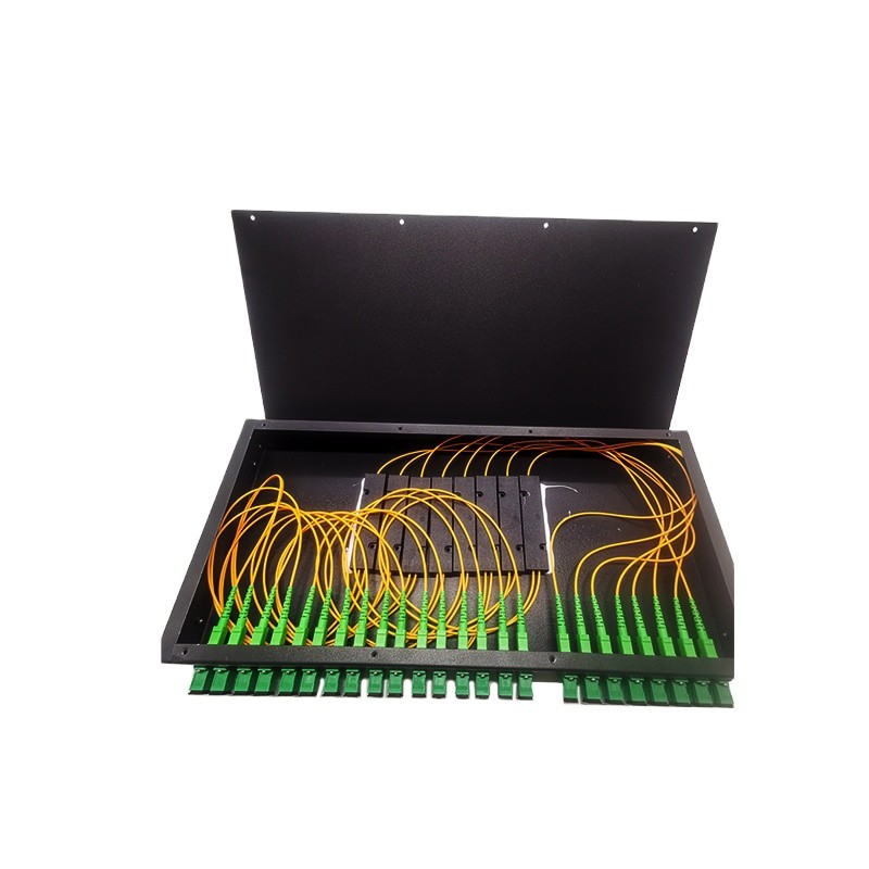 Splitter Rack Panel 1U Fiber Optic Odf 1X2 Splitter Rack Mount Patch Panels