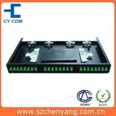 Terminal Rack Telecom 24-Port Rack Mount Fiber Optic Terminal Box | SC/FC/LC/ST Adapters