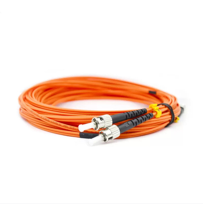 Orange 2.0mm Multimode Duplex LSZH Sc To St Fiber Patch Cable