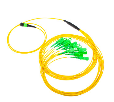 SM 8 12 24 48 Cores Fiber Optic Patch Cord Manufacturer SC  - MPO Optical Fiber Jumper