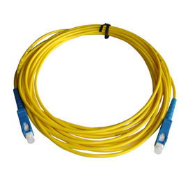 SC/UPC Fiber optic patch cord Singlemode Simplex  2.0mm Yellow  OFNP cable