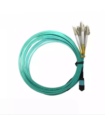 8 12 24 core MTP Jumper breakout Cord Optical Fiber 2.0mm MPO to LC Fiber Optic Patch Cable