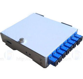 White Color 8 port FTTH terminal box metal shell uesed in end termination of buildings
