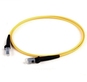 yellow cable MTRJ Singlemode OFNR Corning Fiber Optic Patch Cord Insertion Loss <=0.2dB
