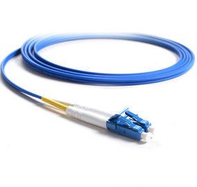 Armored 10Mtrs LSZH Fiber Optic Patch Cord LC / UPC to LC / UPC SM 2.0mm