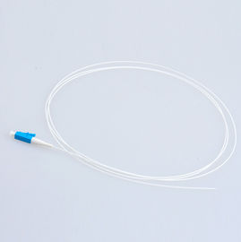 LC PC SM SX 0.9mm Fiber Optic Pigtail IL<=0.2dB white fiber cable
