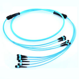 mpo mtp patch cord MPO Products MPO to MPO OM3 72 cores aqua cable corning fiber