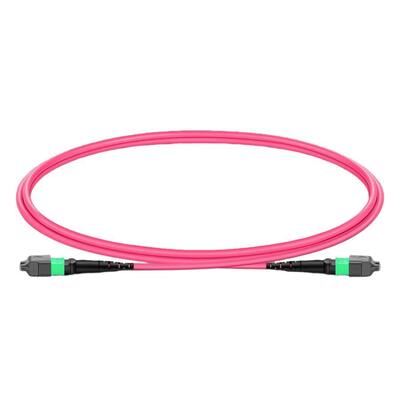 Quality MPO Jumper Cable with Bend Insensitive Fiber 7.5mm Min. Bend Radius and APC Endface for 400G Transceivers factory