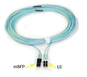 MSFP - LC Duplex 10 Gigabits Fiber Optical Cable Multimode 50 / 125um OM3