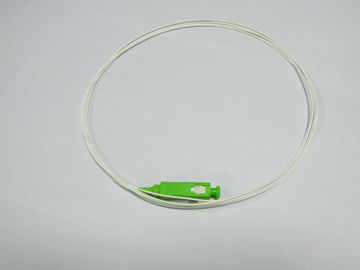 White cable SC APC SM SX 0.9mm White Fiber Optic Pigtail for Video Transmission , Data Transmission