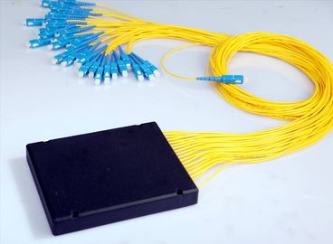 1×32 PLC SC / PC Fiber Optic Splitter, 1310nm / 1550nm Operate Wavelength