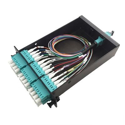 Cold Rolled MPO-LC 0.9mm 24 Port OM3 Mpo Patch Panel