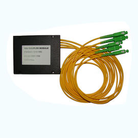 1×4 PLC Fiber Optic Splitter ABS package SC/APC Connector for FTTX Networks