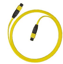 Singlemode Or Multimode 1M, 3M, 5M, Customized Yelow color MPO Fiber Optic Patch Cord