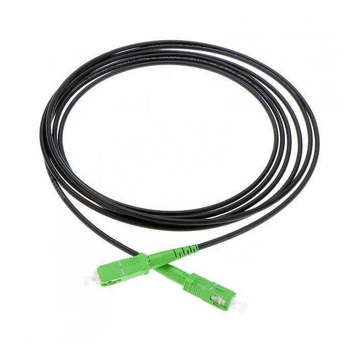 FTTH Fiber Optic Patch Cord SC / APC 3.0mm Singlemode PVC drop cable
